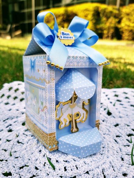 Caixa Milk Carrossel Azul