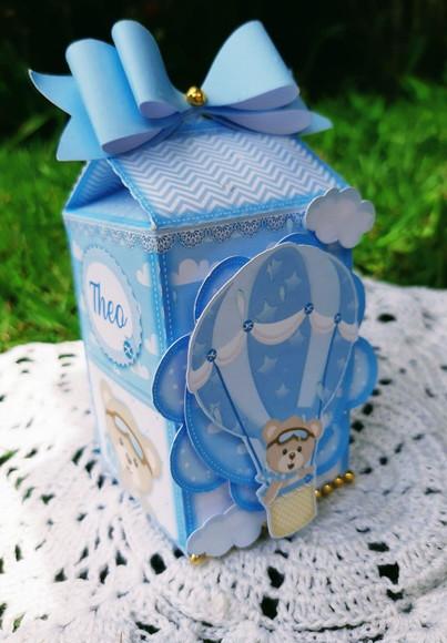 Caixa Milk Chá de Bebê - Ursinho Baloeiro