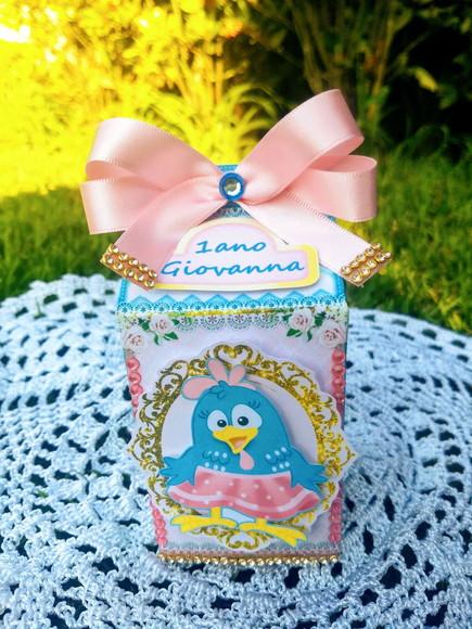 Caixa milk personalizada galinha pintadinha