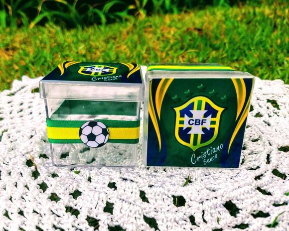 Caixinha Acrílico Futebol