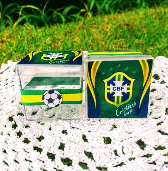 Caixinha Acrílico Futebol