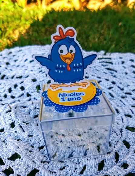 Caixinha de acrílico Galinha Pintadinha