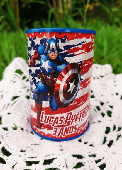 Cofrinho Personalizado Capitão América