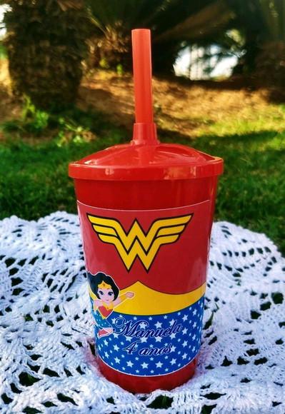 Kit Cinema Personalizado Mulher Maravilha