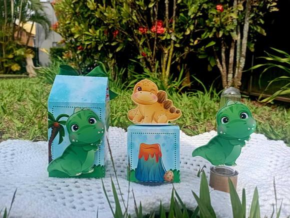 Kit Papelaria 3d Dinossauro Baby