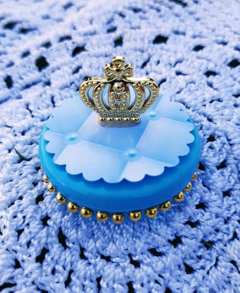 Latinha Realeza Azul e Dourado