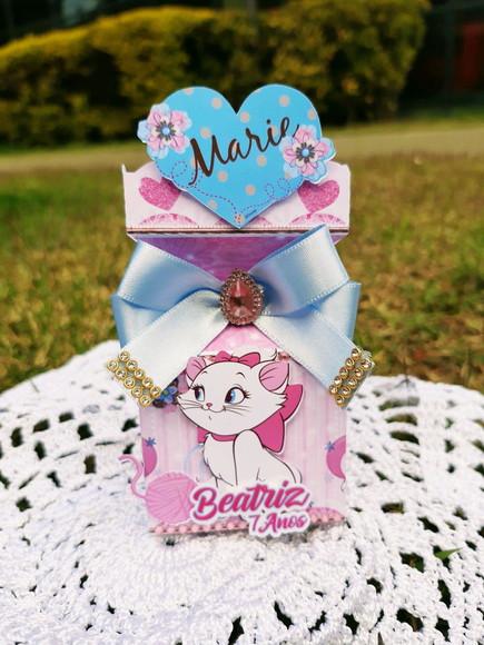Lembrancinha Caixa Meia Bala Gata Marie