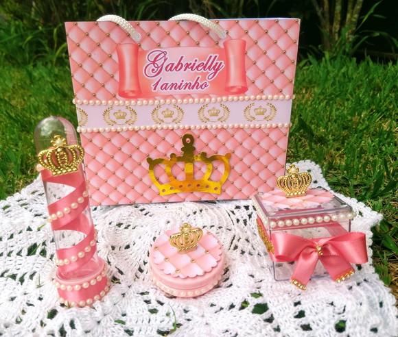 Lembrancinhas Princesa Realeza Rosa