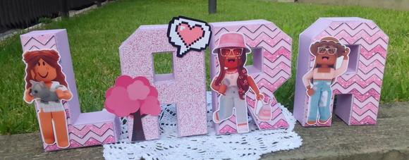 Letras 3d Roblox