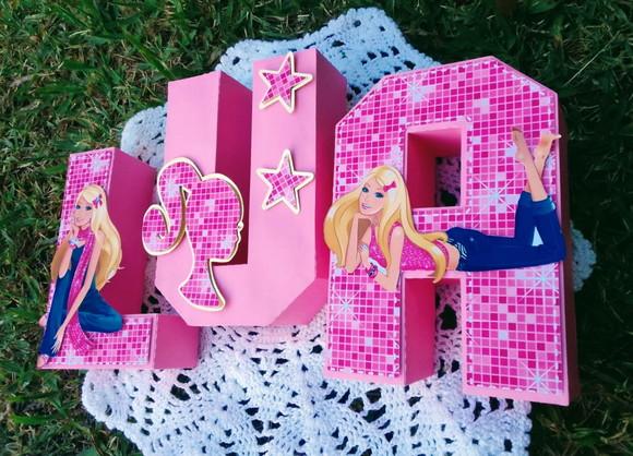 Letras Decorativas Barbie