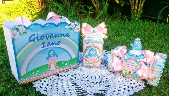 Sacolinha Galinha Pintadinha Rosa