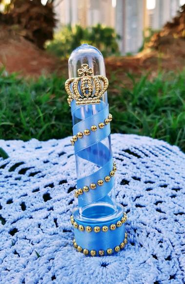 Tubete Realeza Azul e Dourado