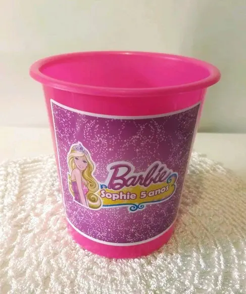 Balde de Pipoca Barbie