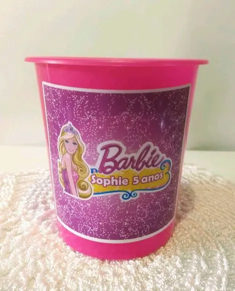 Balde de Pipoca Barbie