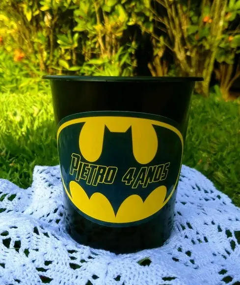 Balde de Pipoca Personalizado Batman