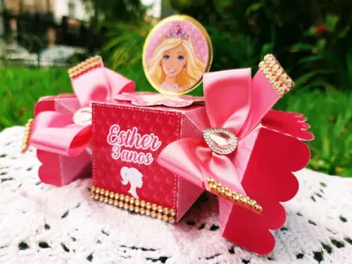Caixa Bala Personalizada Barbie