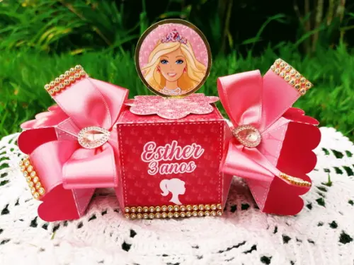 Caixa Bala Personalizada Barbie