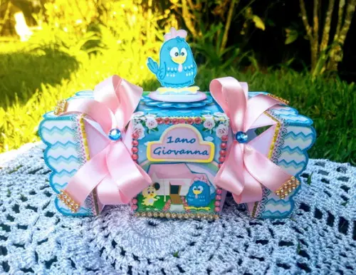 Caixa Bala Personalizada Galinha Pintadinha