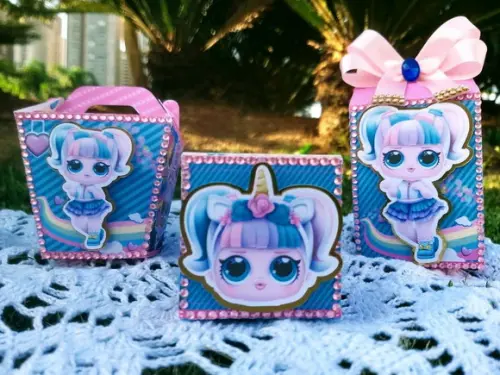 Caixa Cubo Personalizada LOL Surprise