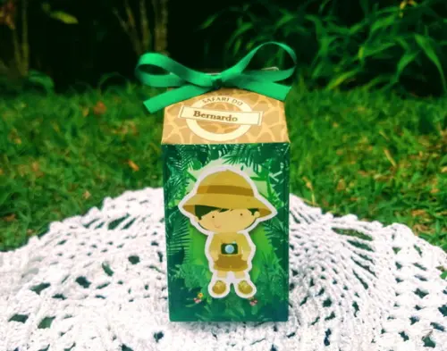Caixa Milk 3d Personalizada Safari
