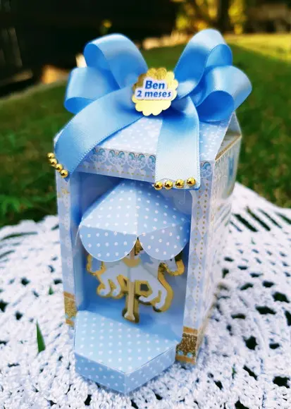 Caixa Milk Carrossel Azul