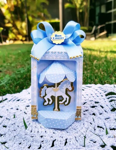 Caixa Milk Carrossel Azul