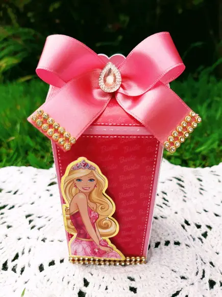 Caixa Milk Personalizada Barbie