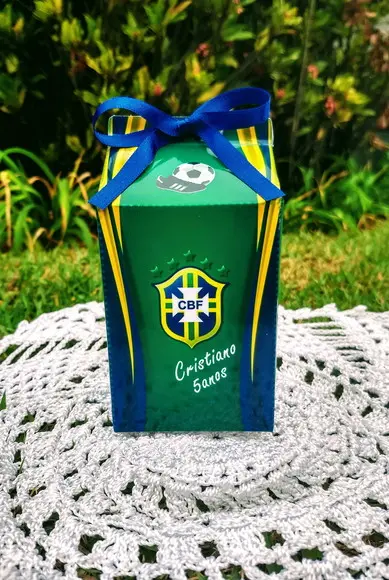 Caixa Milk Personalizada Futebol