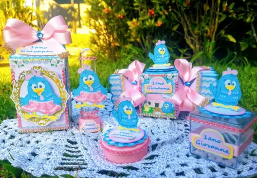 Caixa milk personalizada galinha pintadinha