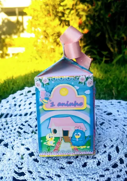 Caixa milk personalizada galinha pintadinha