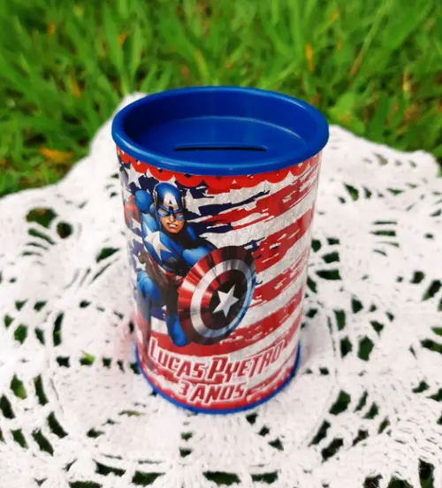 Cofrinho Personalizado Capitão América
