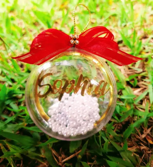 Esfera de Natal Personalizada