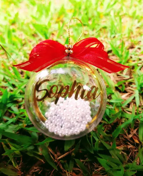 Esfera de Natal Personalizada
