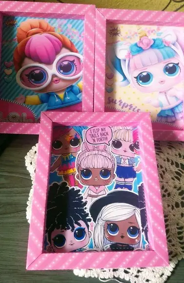 Kit 3 Quadros Decorativos LOL
