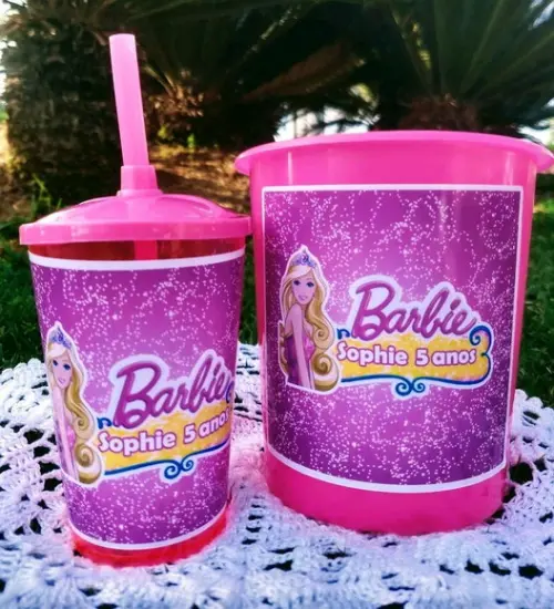 Kit Cinema Barbie Rosa