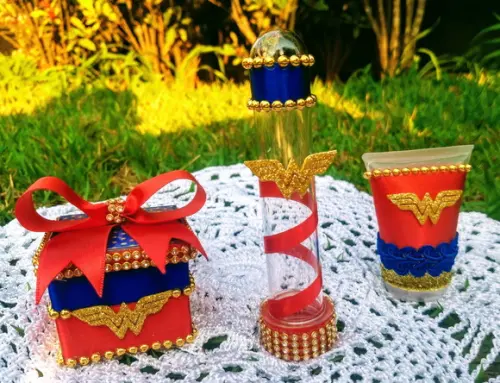 Kit Lembrancinhas Mulher Maravilha Luxo