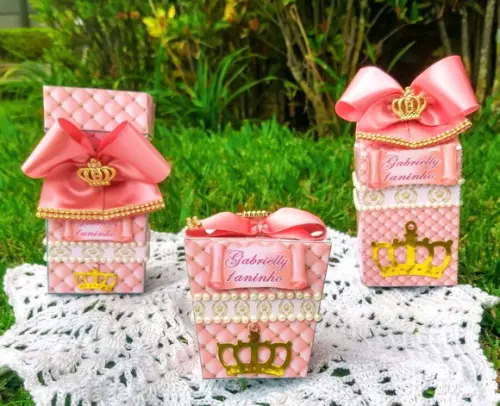 Kit Lembrancinhas Personalizadas Luxo Realeza