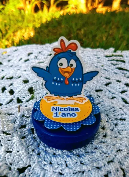 Latinha personalizada galinha pintadinha