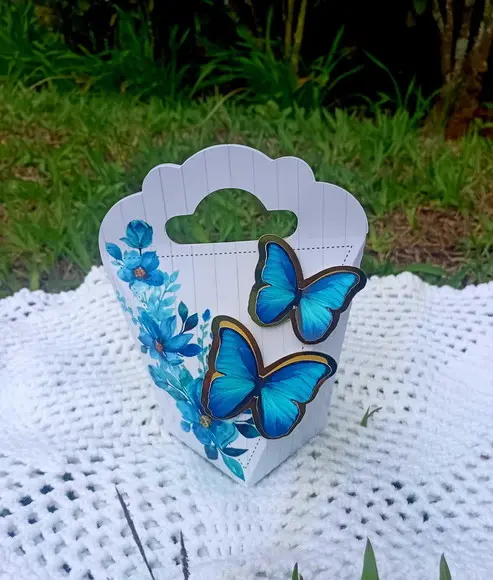Lembrancinha Borboleta Azul