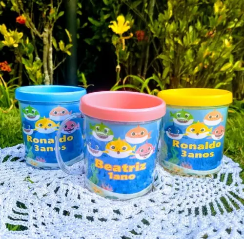 Lembrancinhas Caneca Baby Shark