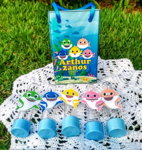Lembrancinhas de aniversário baby shark