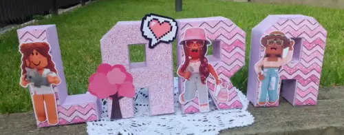 Letras 3d Roblox