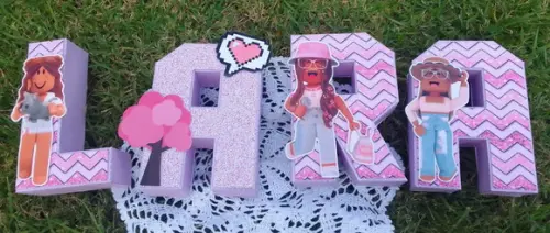 Letras 3d Roblox