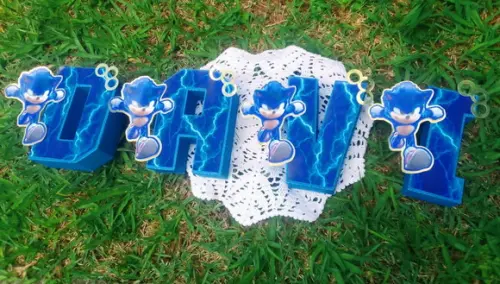 Letras 3d Sonic