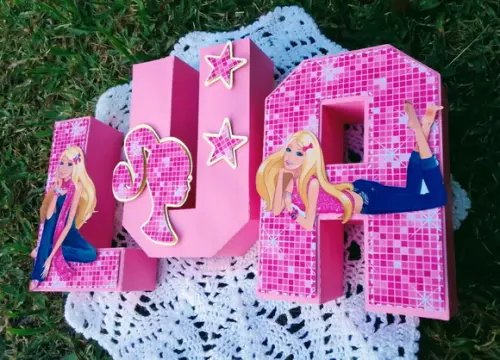 Letras Decorativas Barbie
