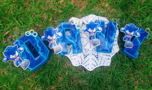 Letras 3d Sonic