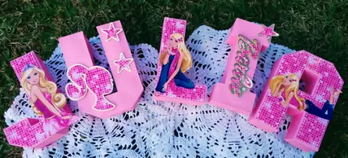 Letras Decorativas Barbie