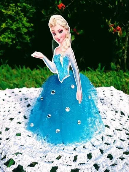 tubete frozen com saia tule