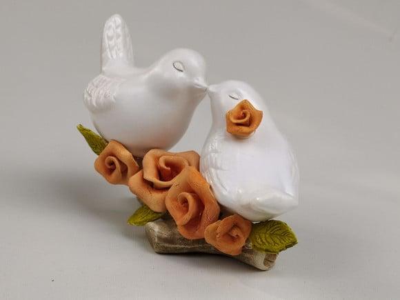 Topo de Bolo passarinhos, pombinhos para casamento