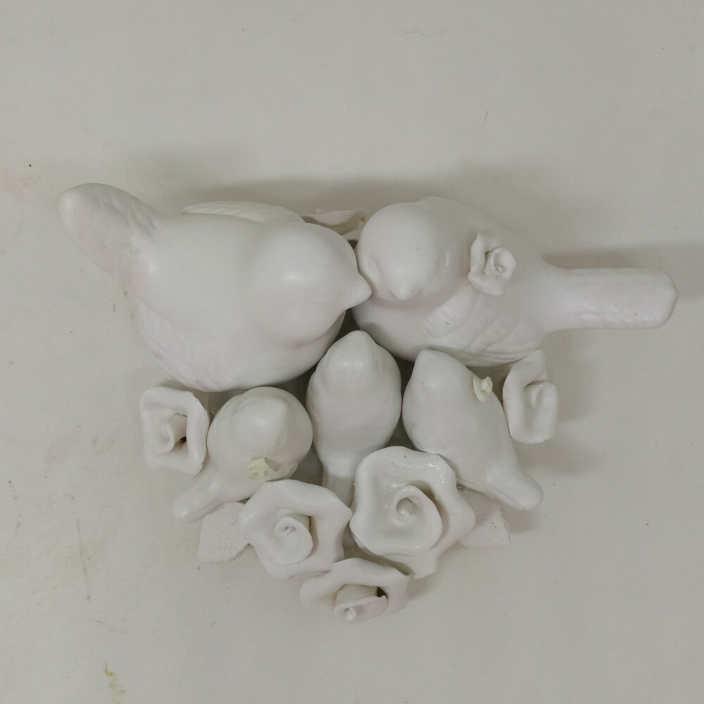 Topo De Bolo Pombinhos De Casamento Com 3 Filhotes